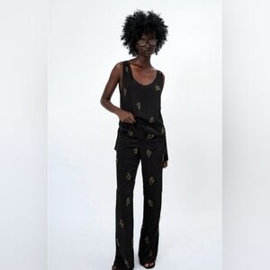 ✨ ZARA JEWEL TOP & PANTS SET — LIMITED EDITION ✨
2-Piece Ensemble | Retail: $160